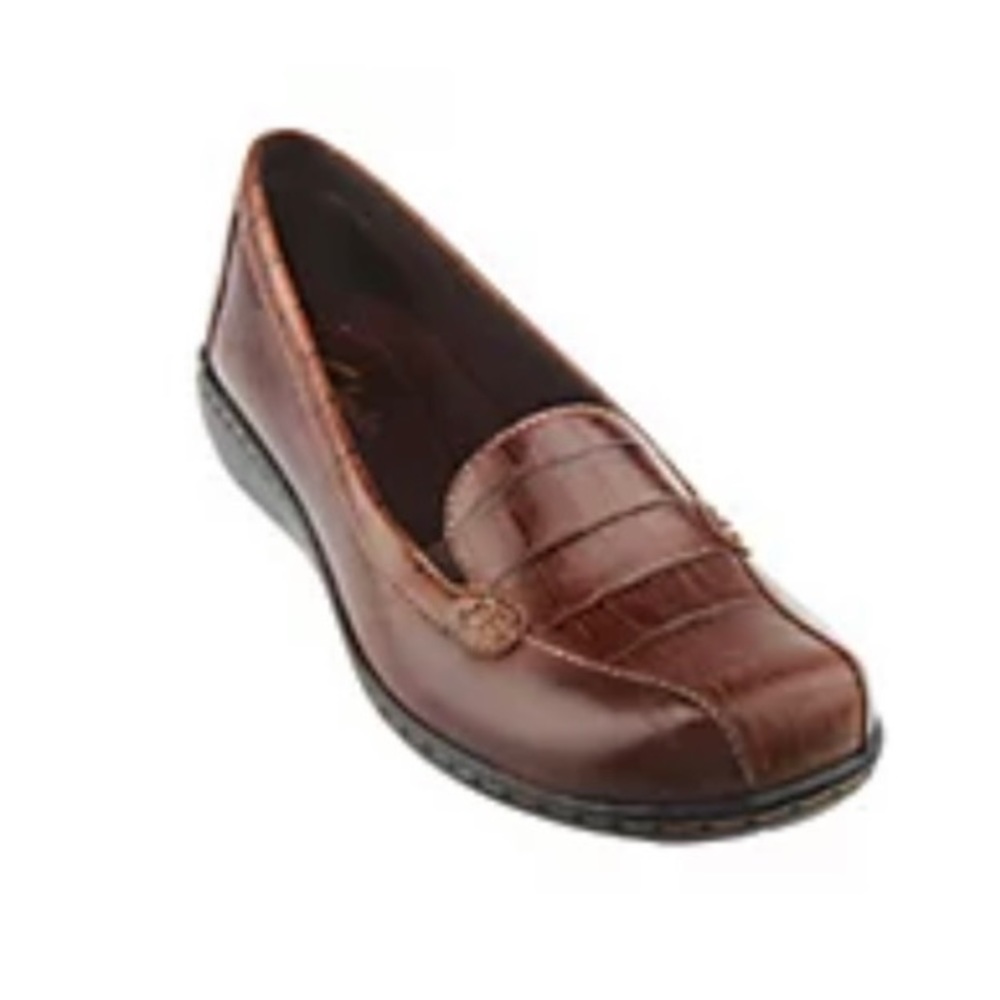 Clarks Brown Leather Loafers